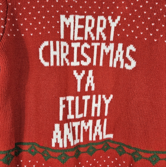 Home Alone Filthy Animal Christmas Sweater - Picture 3 of 6